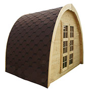 abri de jardin en bois igloo - bois 30 mm - 6 m2